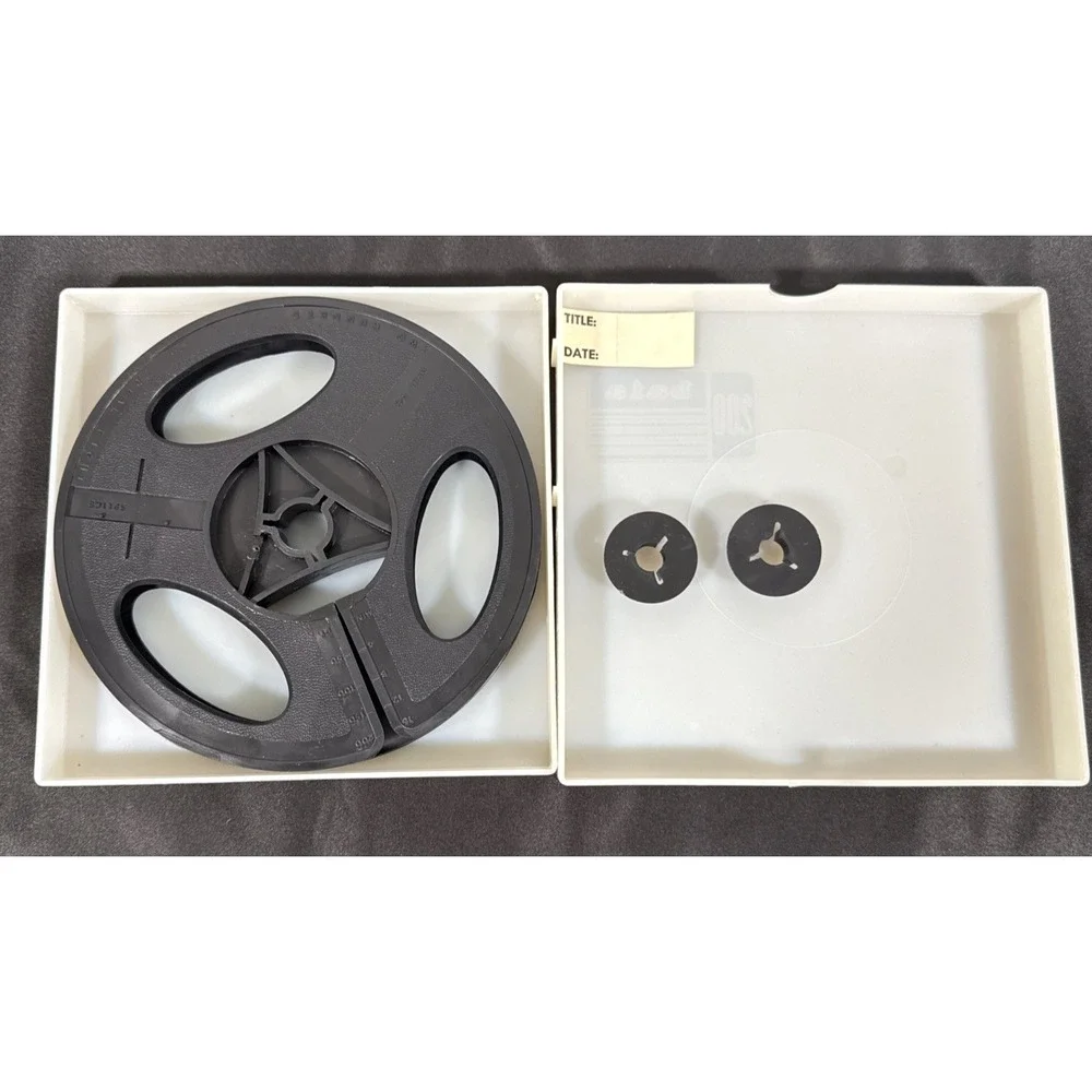 Baia Movie Reels Dual 8mm 200 Ft Black Plastic Vintage Film Storage Case New